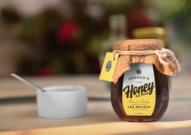 Free Awesome Honey Jar Mockup