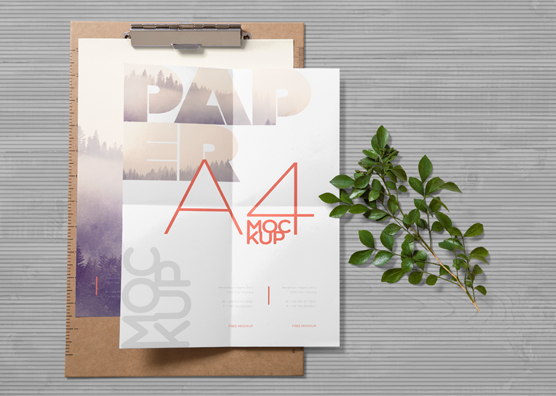 Free Realistic Paper Mockup