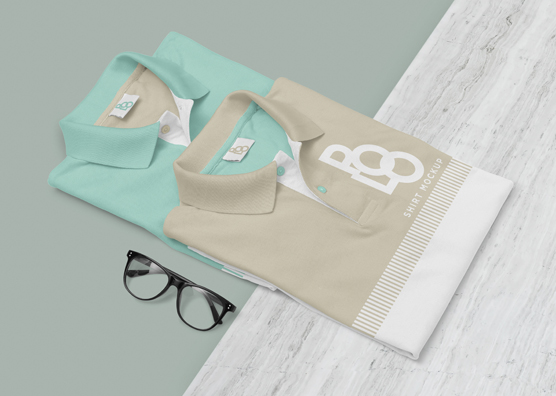 Free Stylish Polo Shirt Mockup PSD