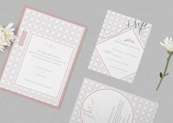 Free Wedding Invitation Mockup PSD