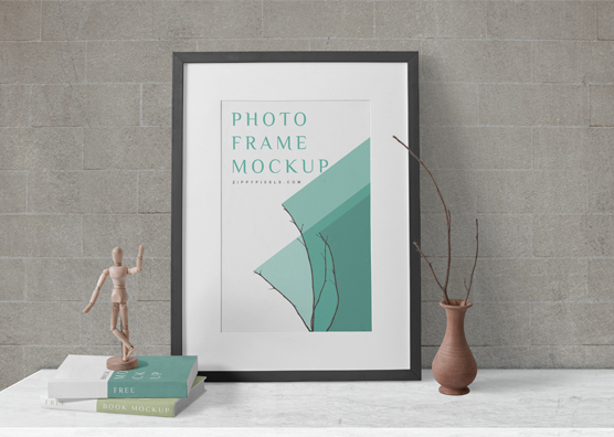 Free Wood Frame Mockup