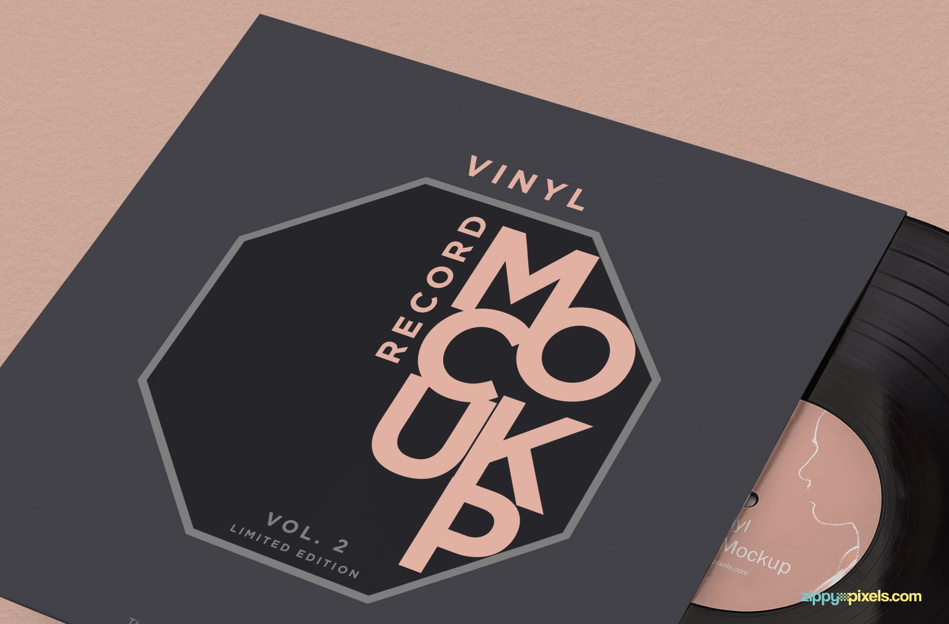 Download Free Vinyl Record Mockup | ZippyPixels