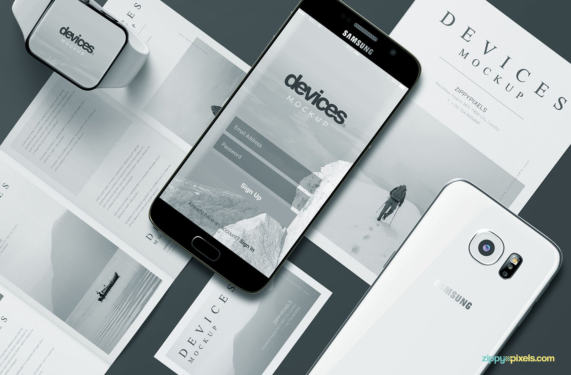 Mobile mockups for Android style - MediaWiki