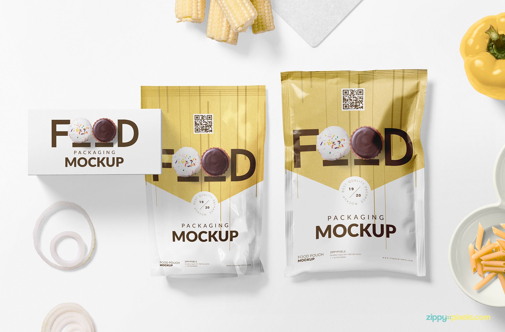 Free Food Bag Mockup (PSD)