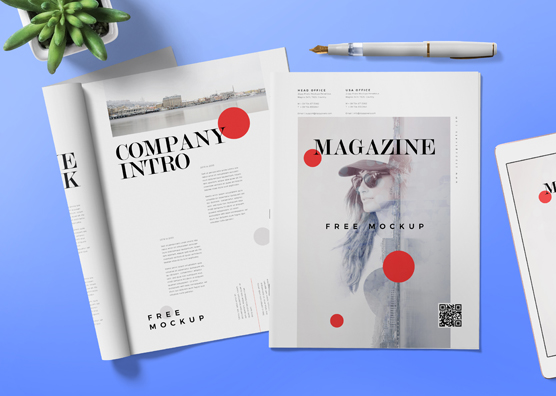 Free Magazine Ad Mock Up