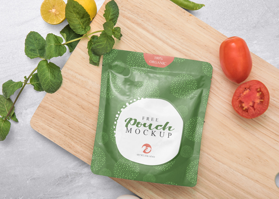 Free Sealed Sachet Mockup