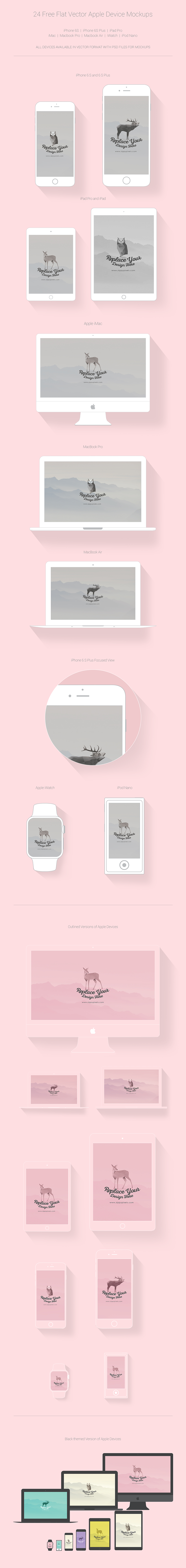 Free Apple Device Mockups Iphone 6s 6s Plus Zippypixels