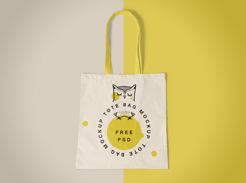 Free tote bag mockup