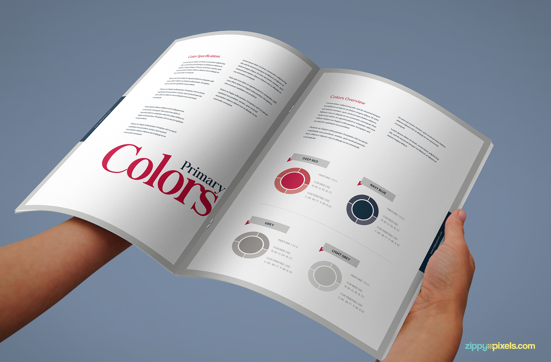 The Harmony Free Brand Book Template ZippyPixels