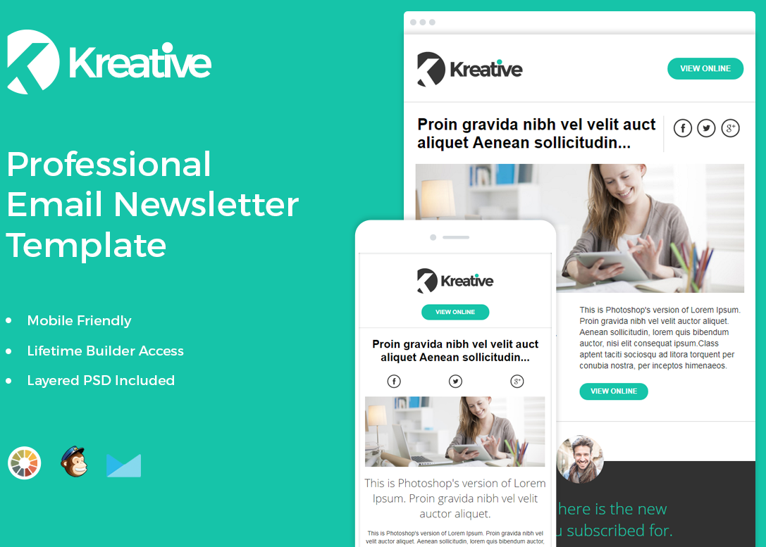 Free Email Newsletter Template Zippypixels