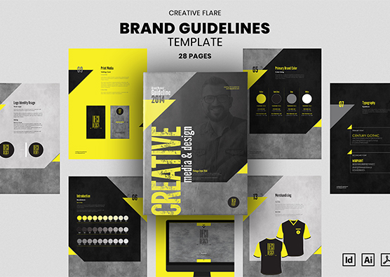 Creative Flare – A Brand Identity Guidelines Template