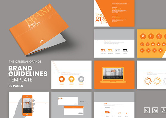The Original Orange – Brand Book Template for Brand Guidelines