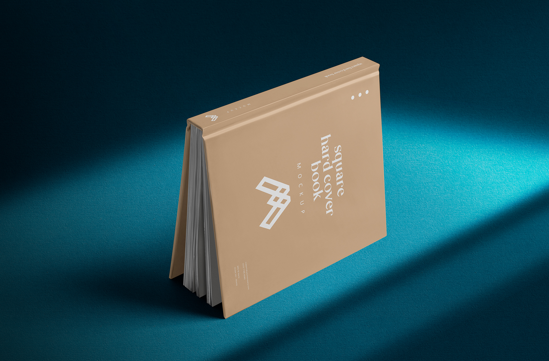 Classic Square Hardcover Mockup – Top View