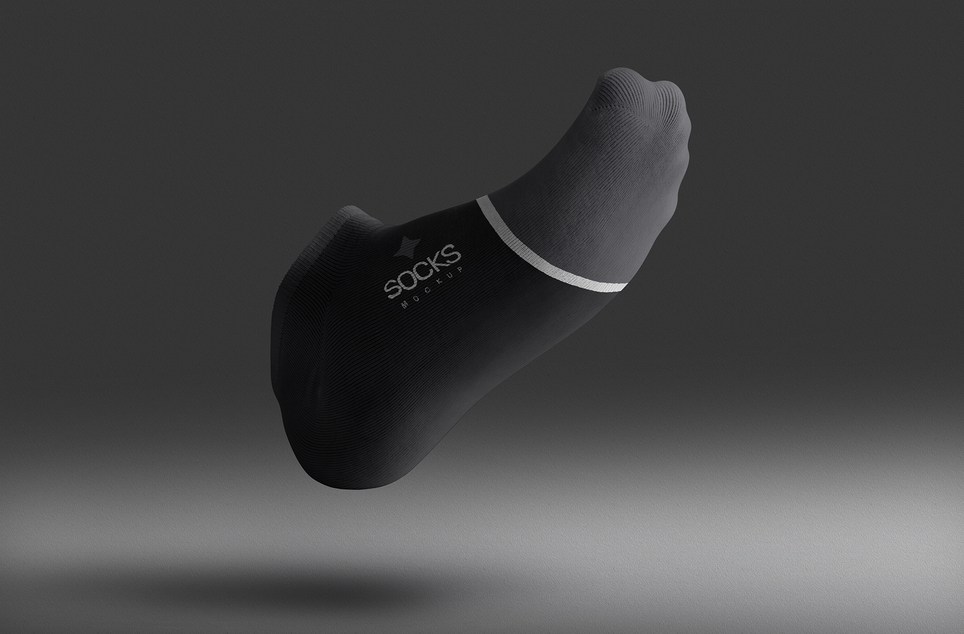 Sock Mockup Realistic Footwear Display