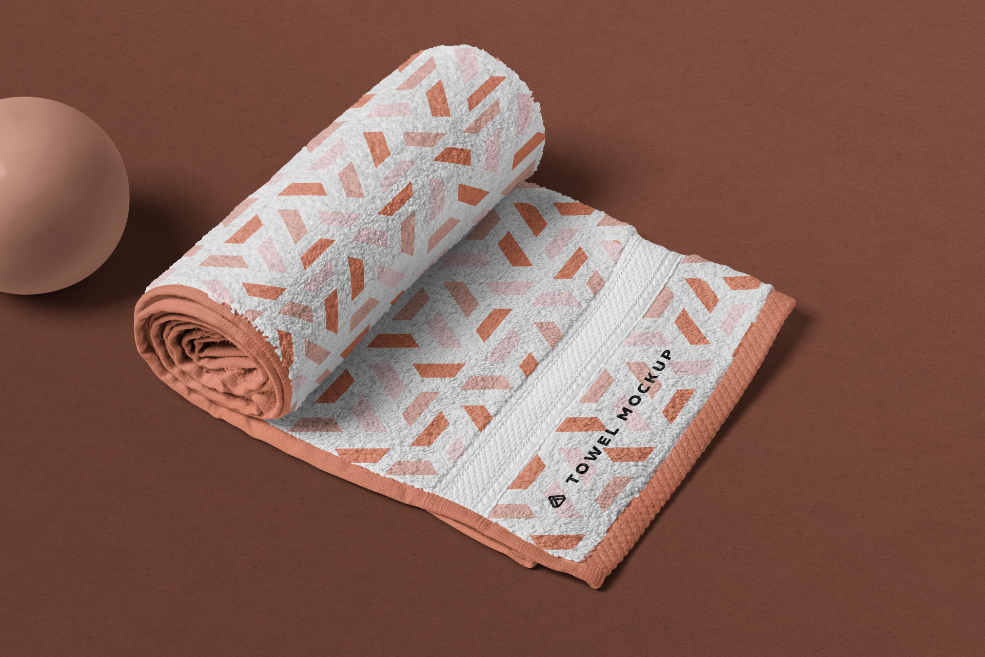 bath towel mockup