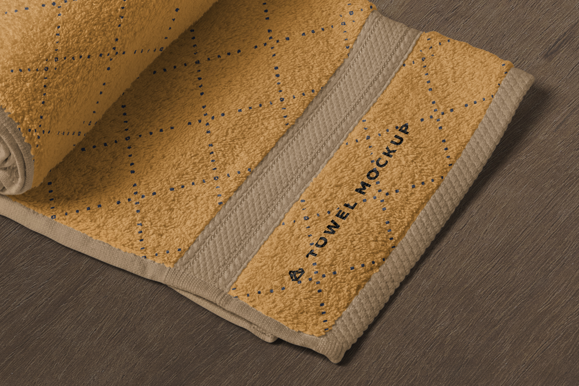 bath towel mockup