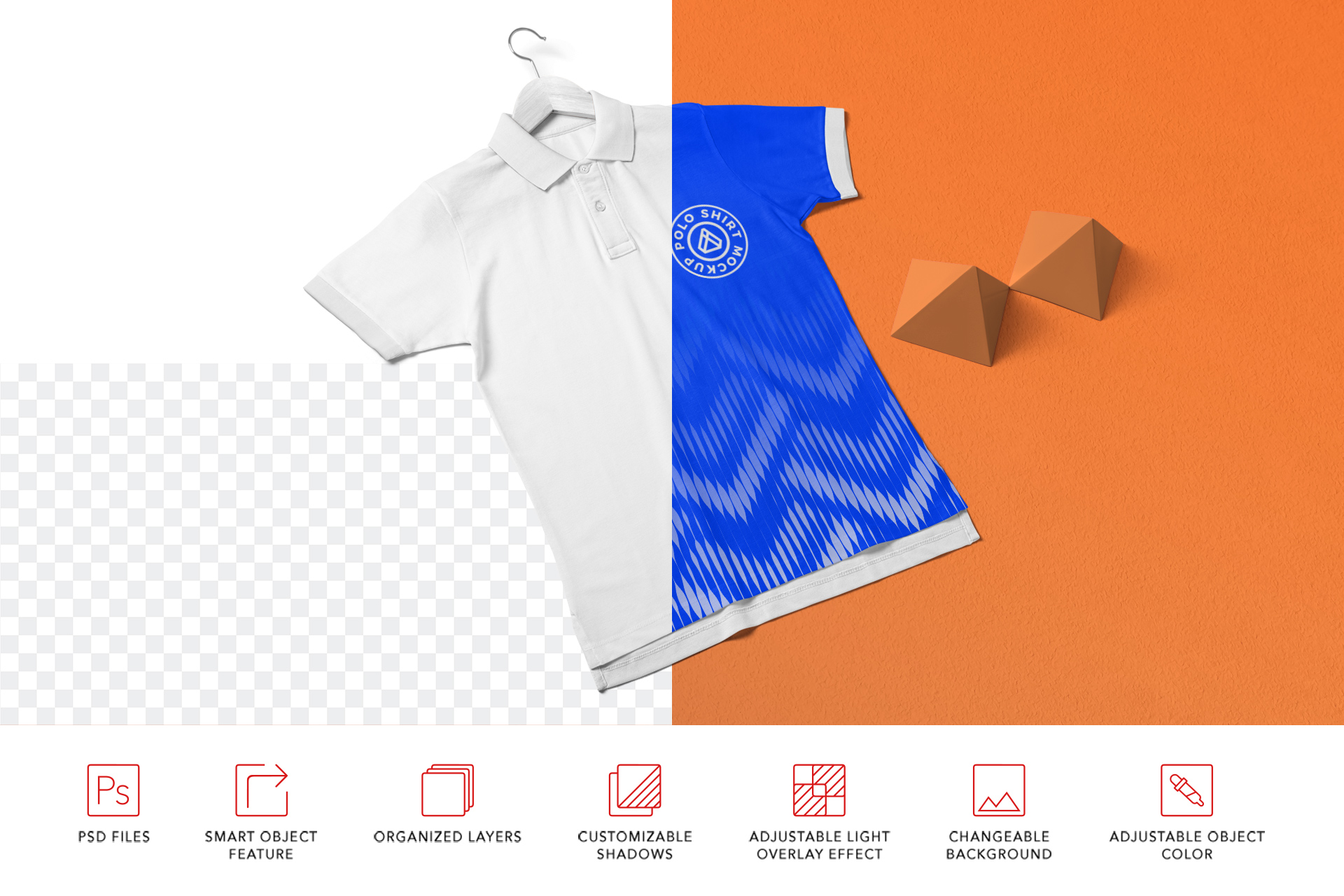 classic polo mockup