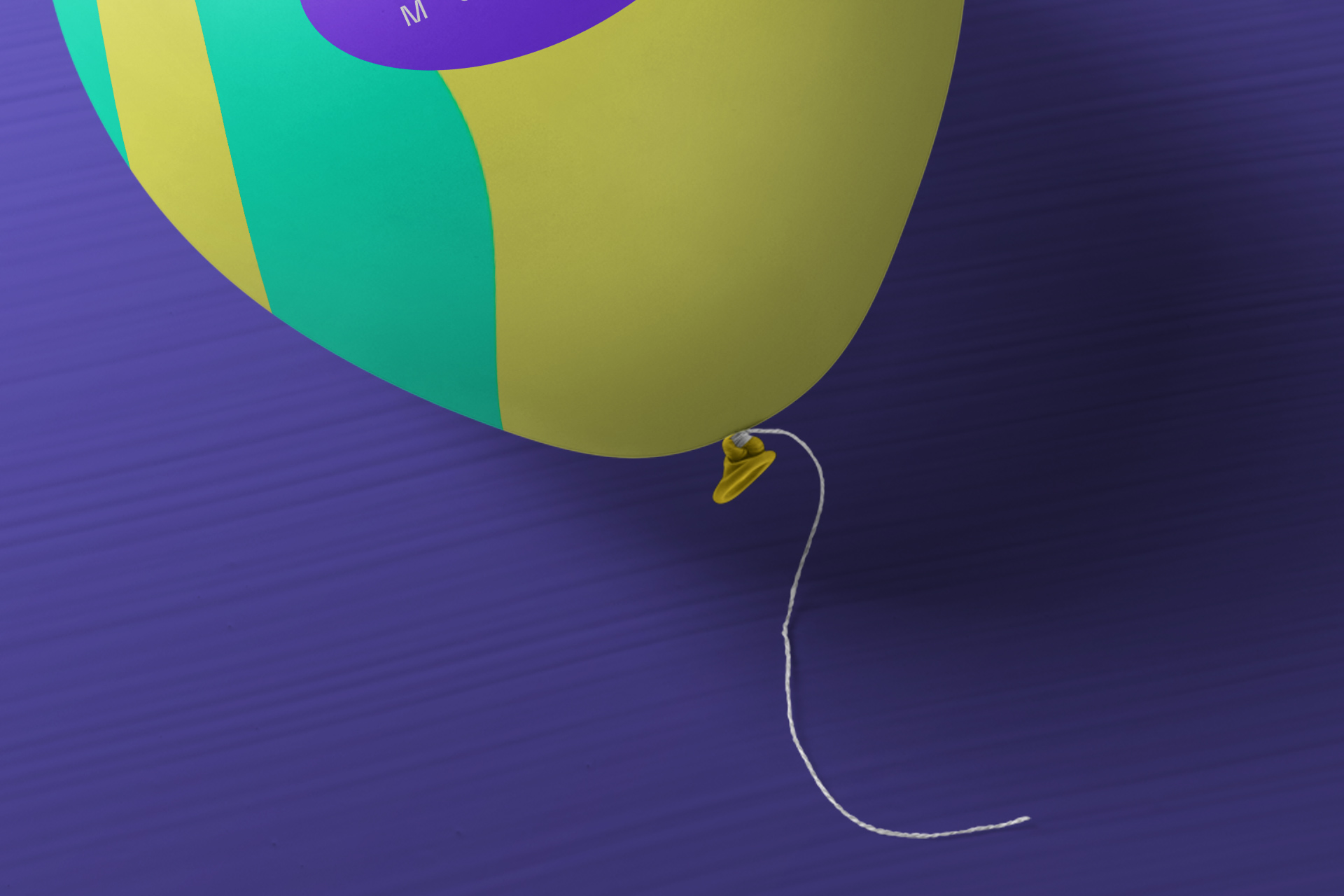 advertising balloon mockup