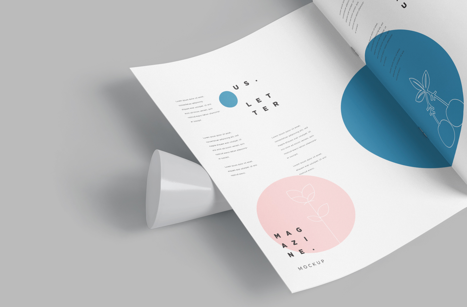 advertising layout mockup