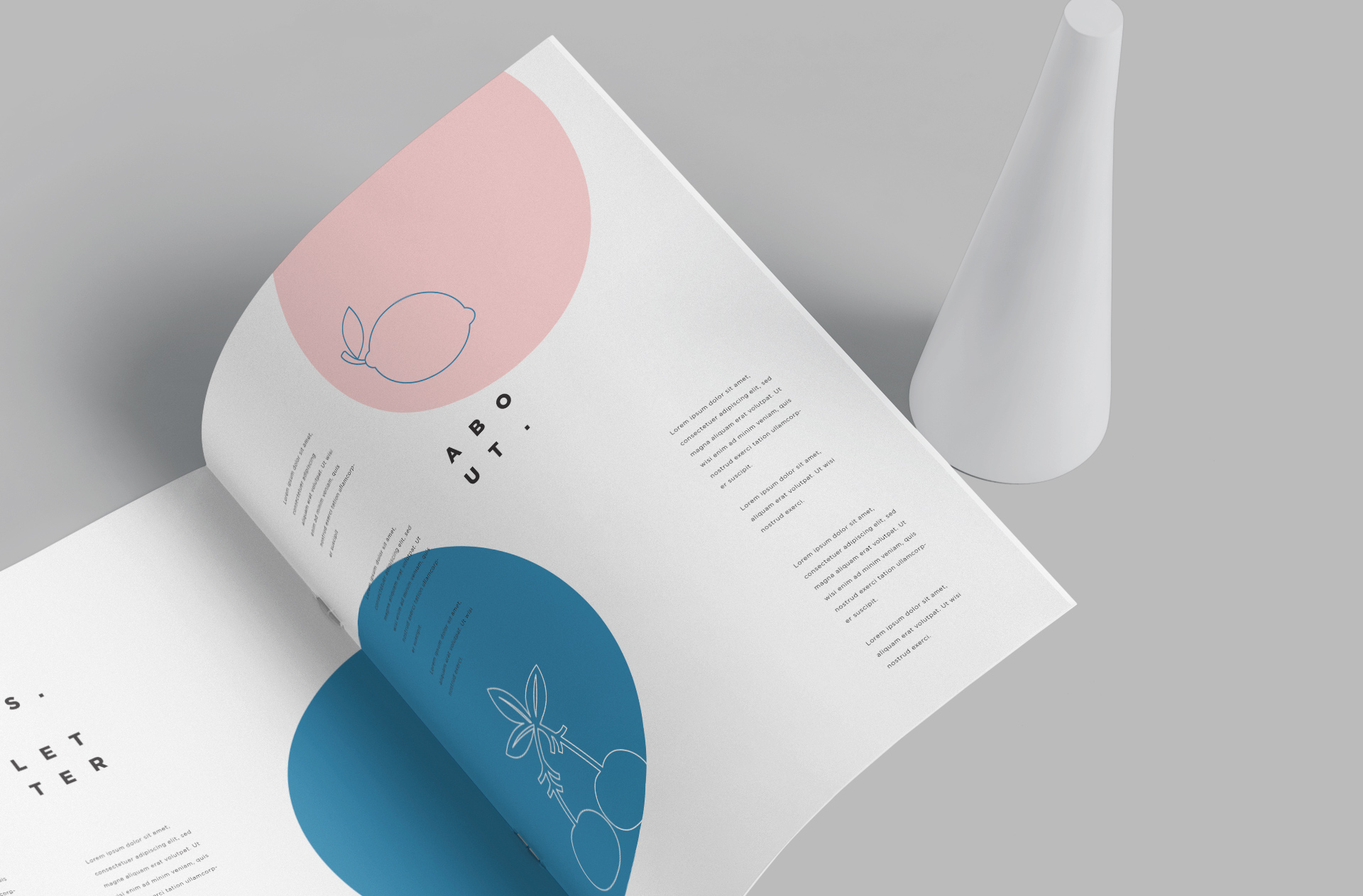 advertising layout mockup