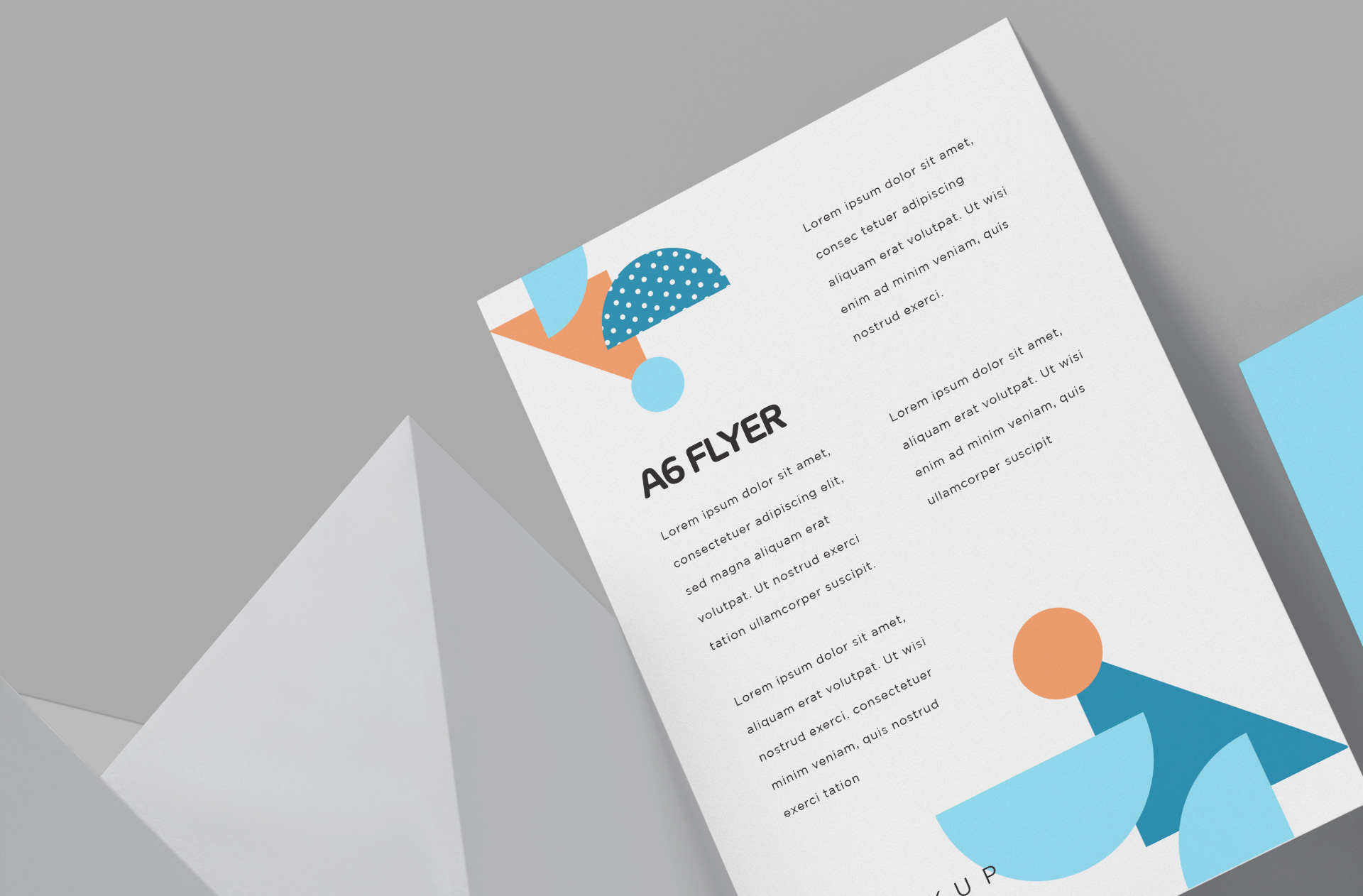 A6 flyer mock-up