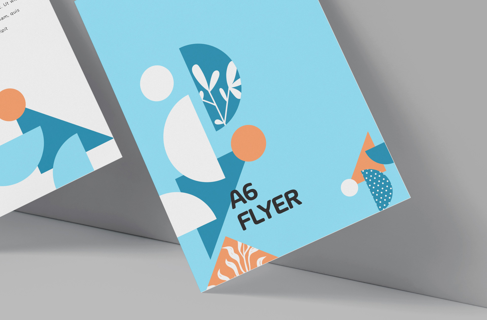 A6 flyer mock-up