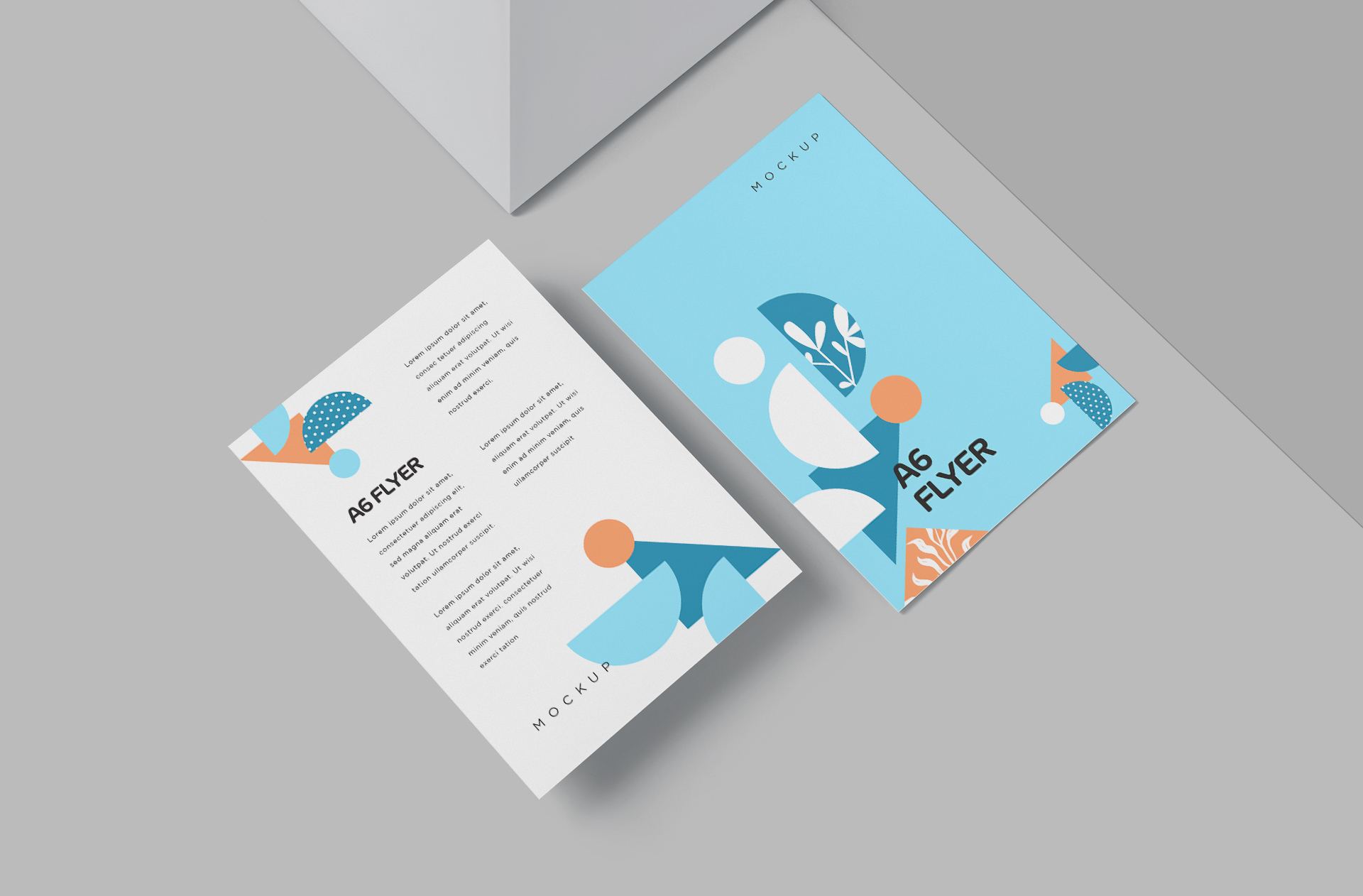 A6 Flyer Mockup – Minimalist Layout