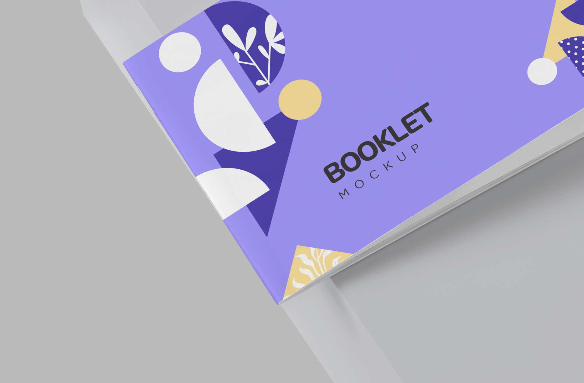 A5 booklet mock-up