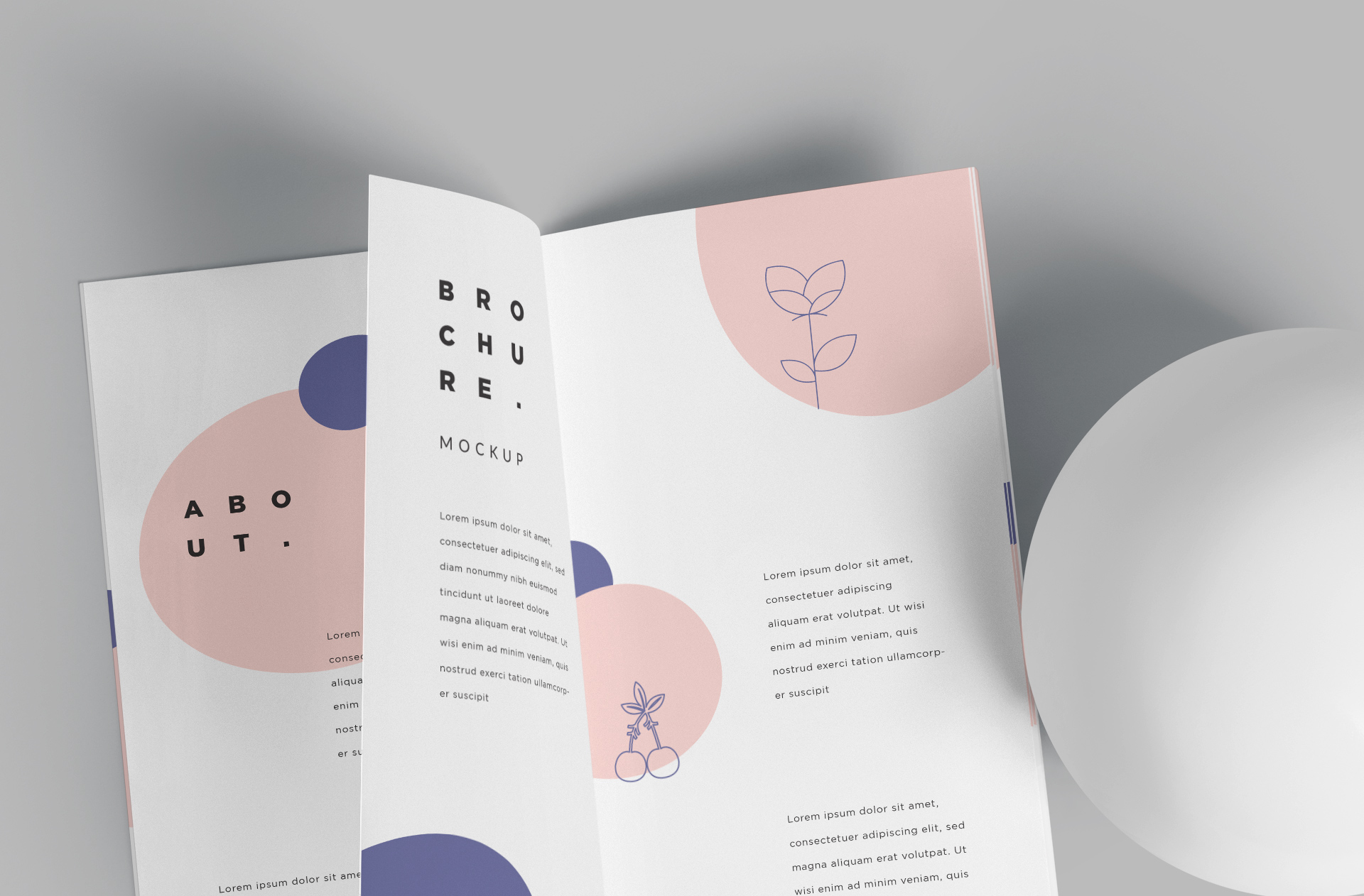 advertising layout mock-up