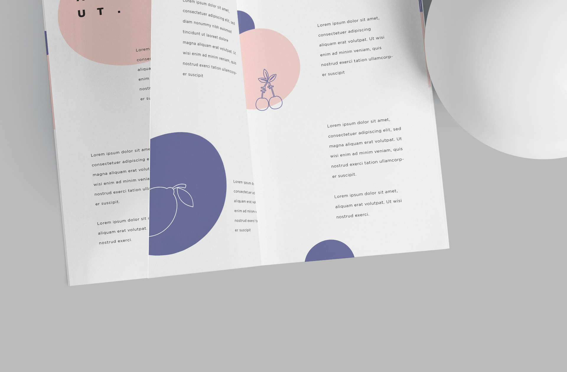 advertising layout mock-up