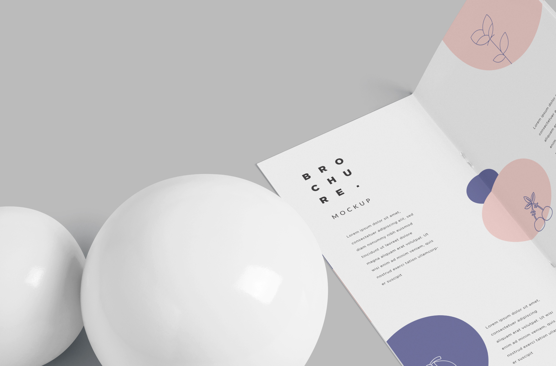 advertising brochure mock-up