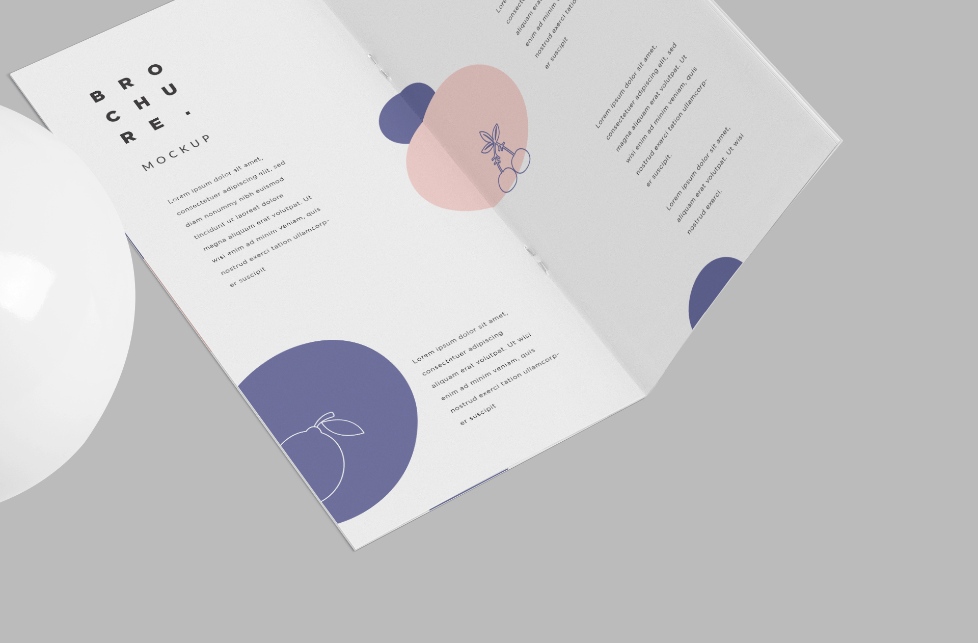 advertising brochure mock-up