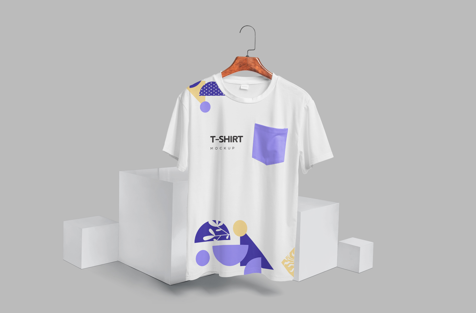 Front View Minimalist T-Shirt Mockup