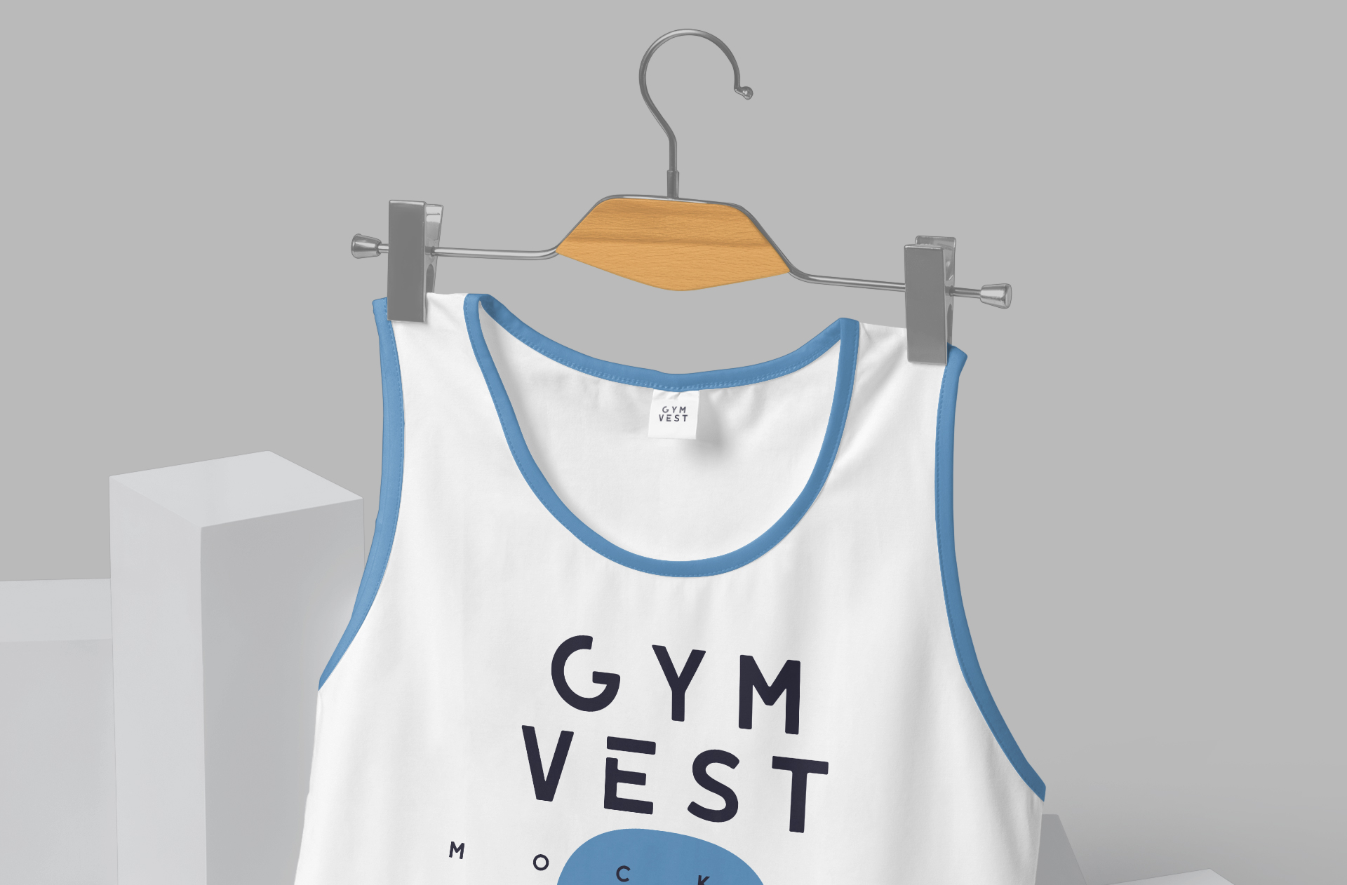custom gym vest mock-up