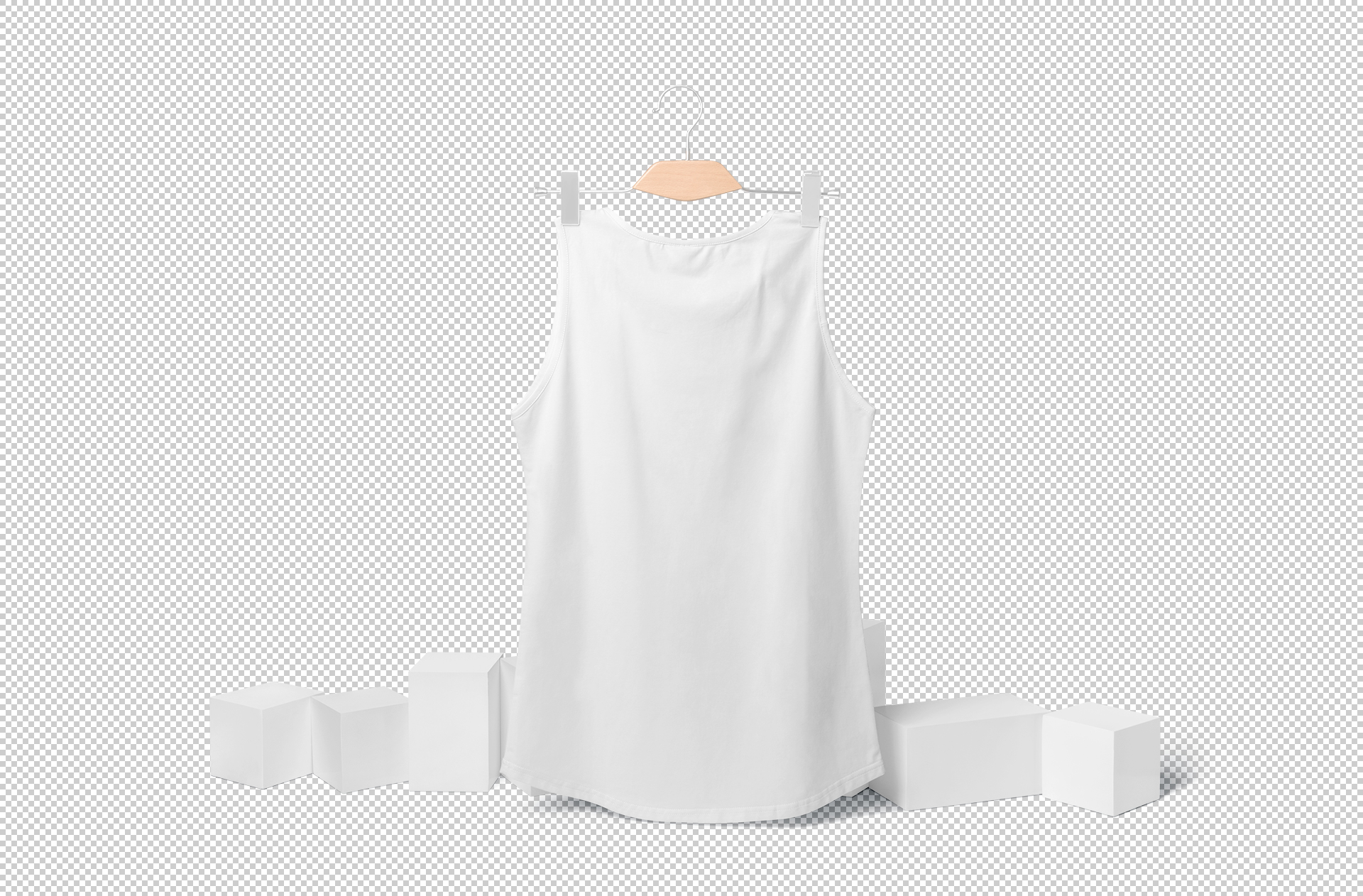 athletic vest mock-up