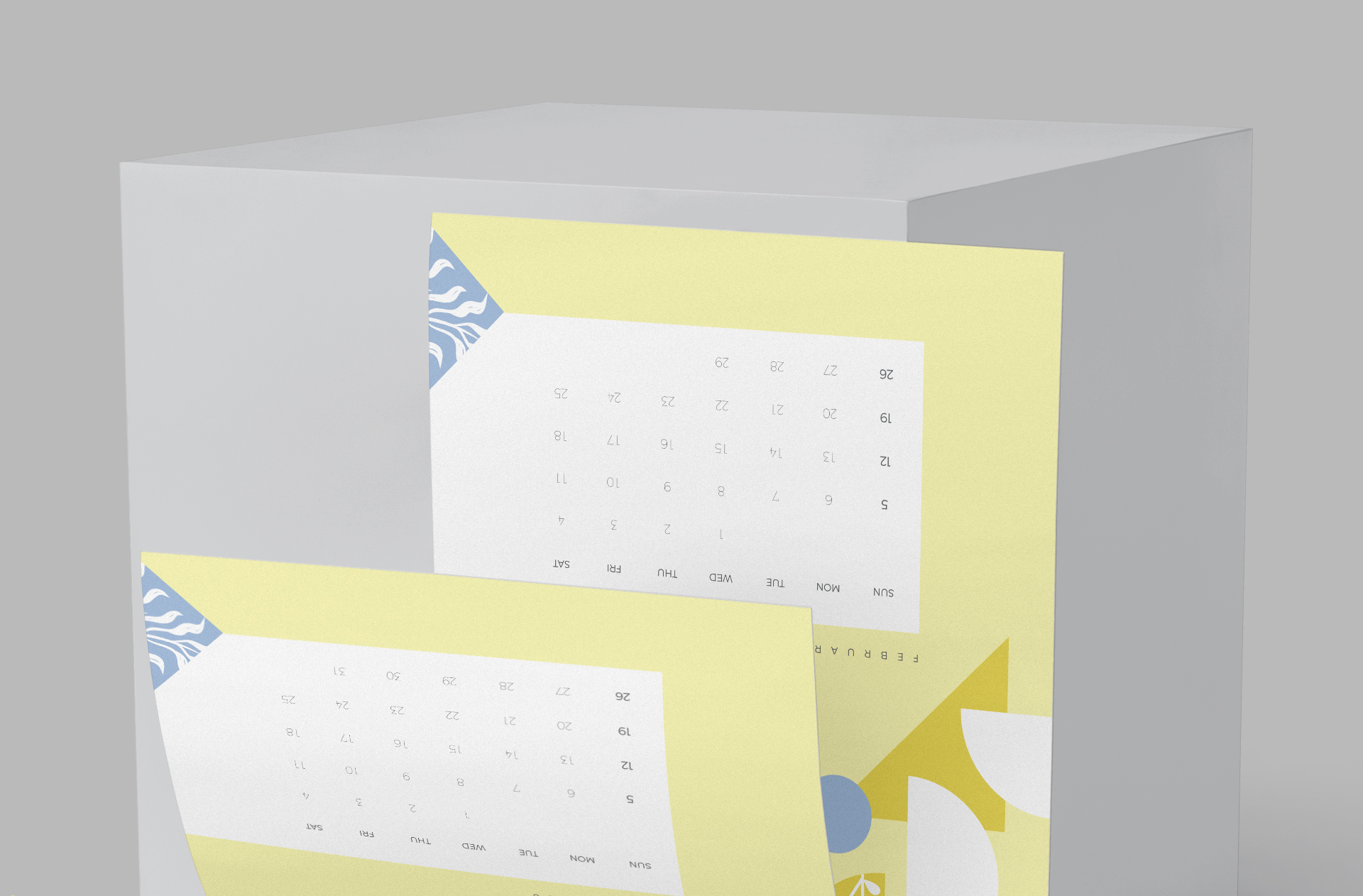 clean stationery mockup