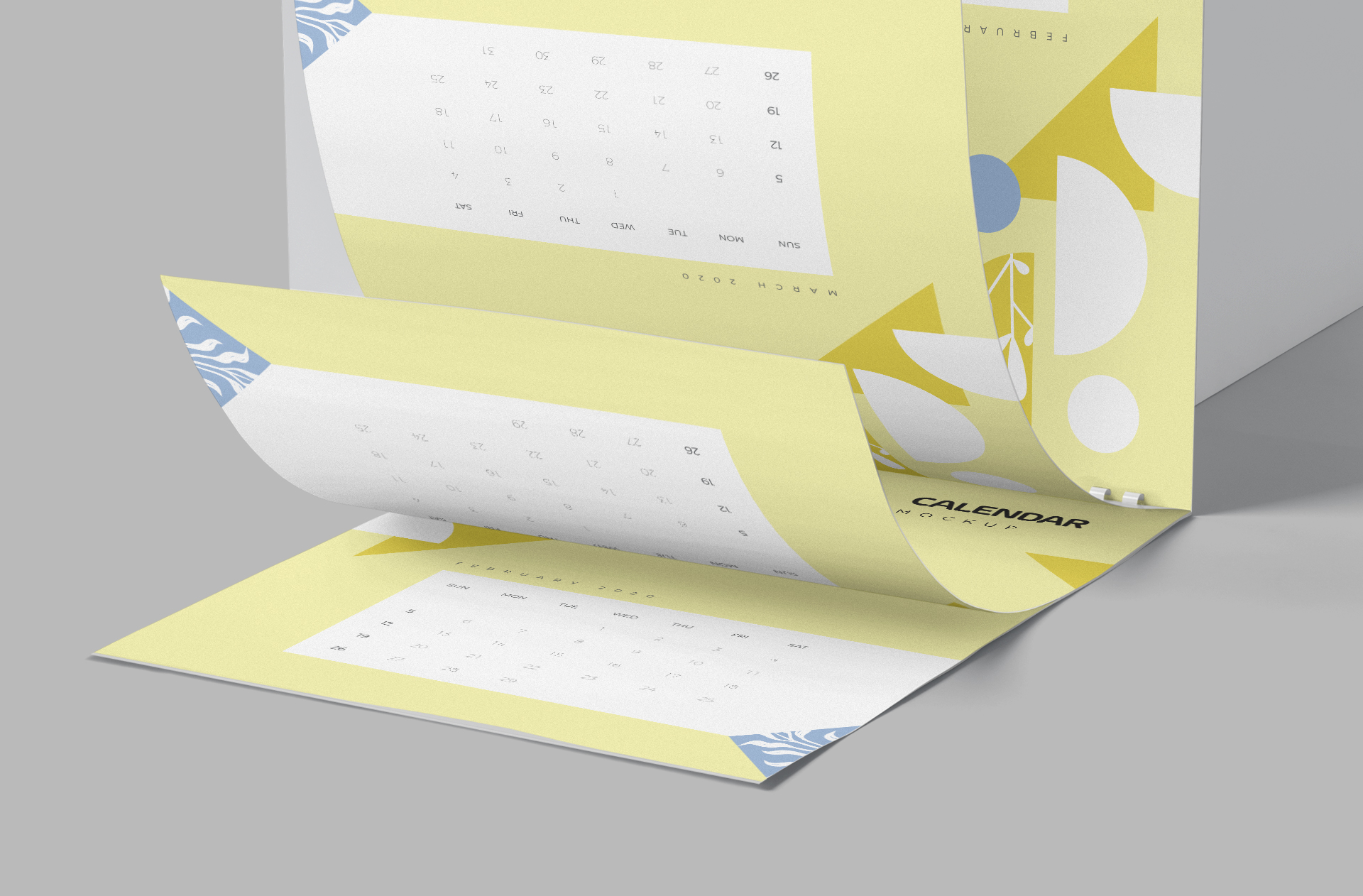 clean stationery mockup