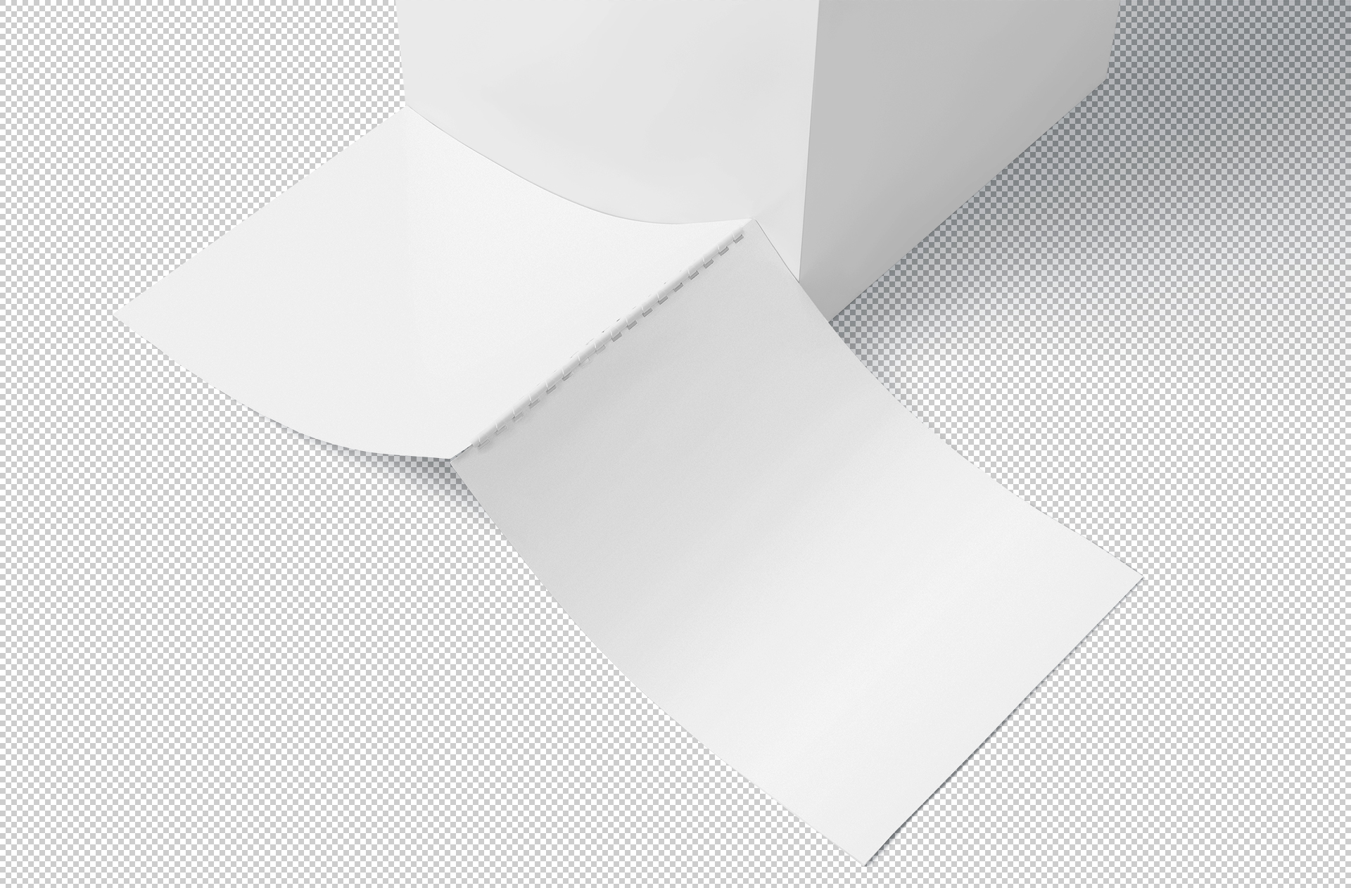 flat calendar mock-up