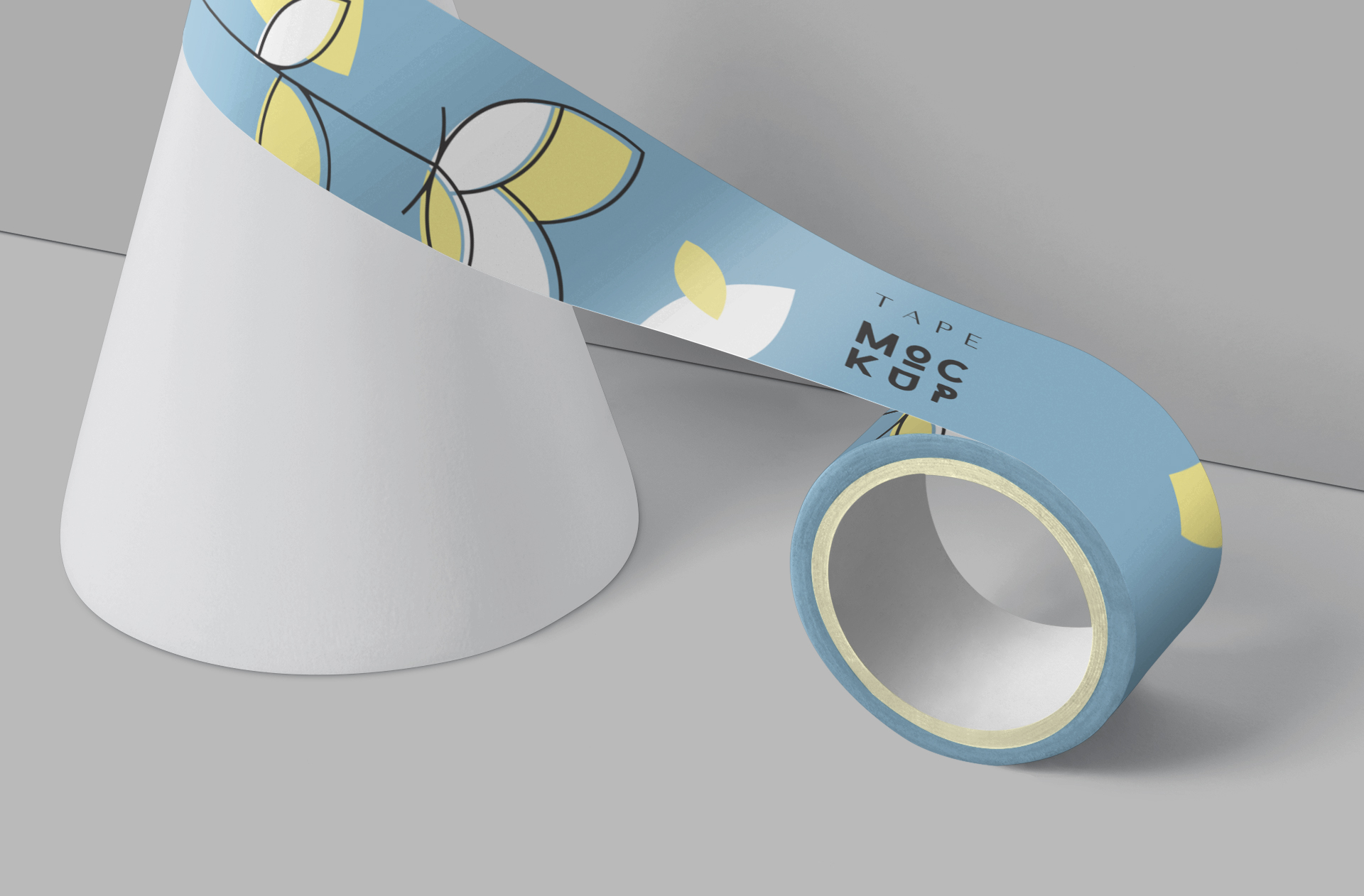 adhesive roll mock-up