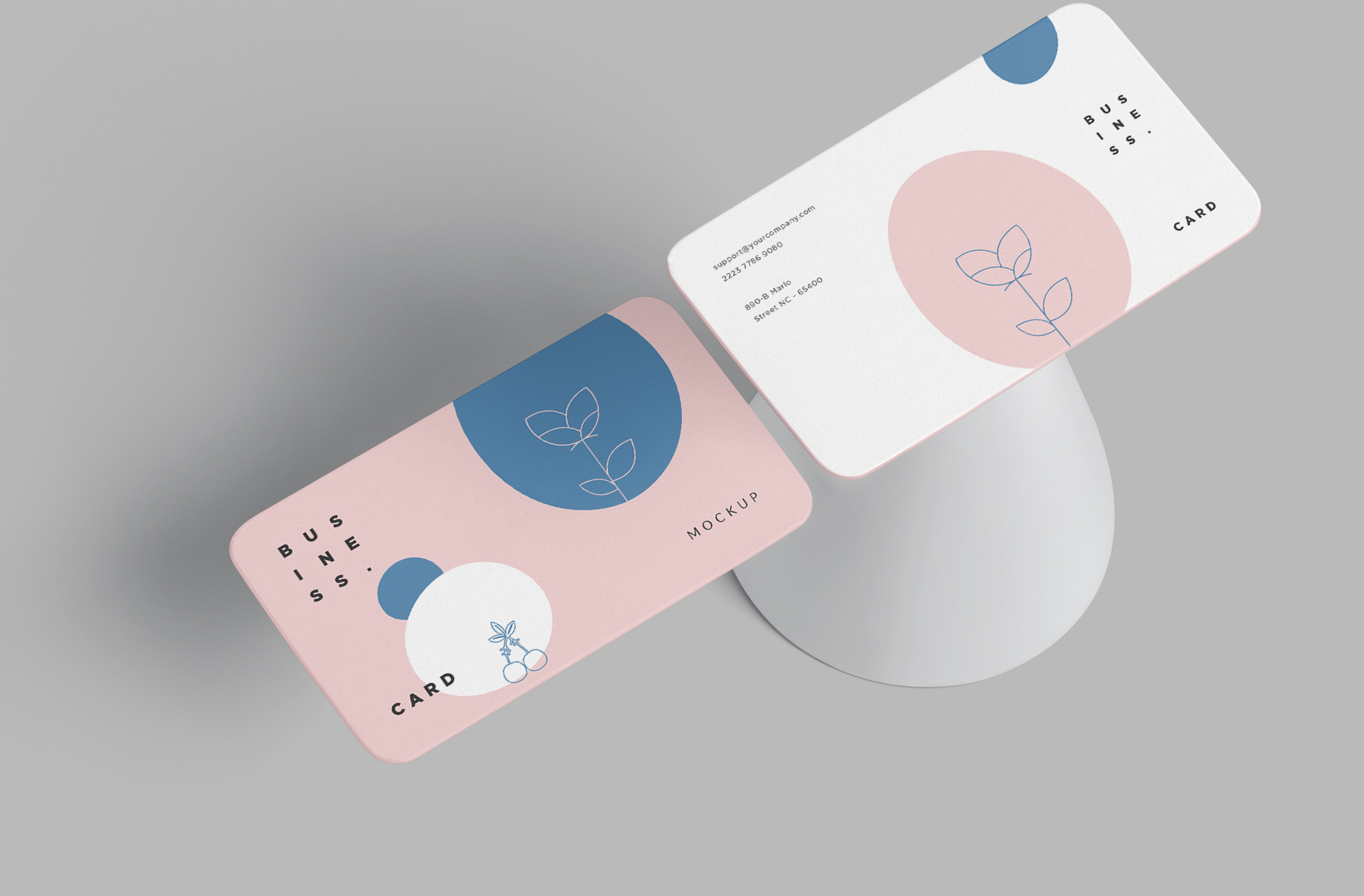 corporate card layout