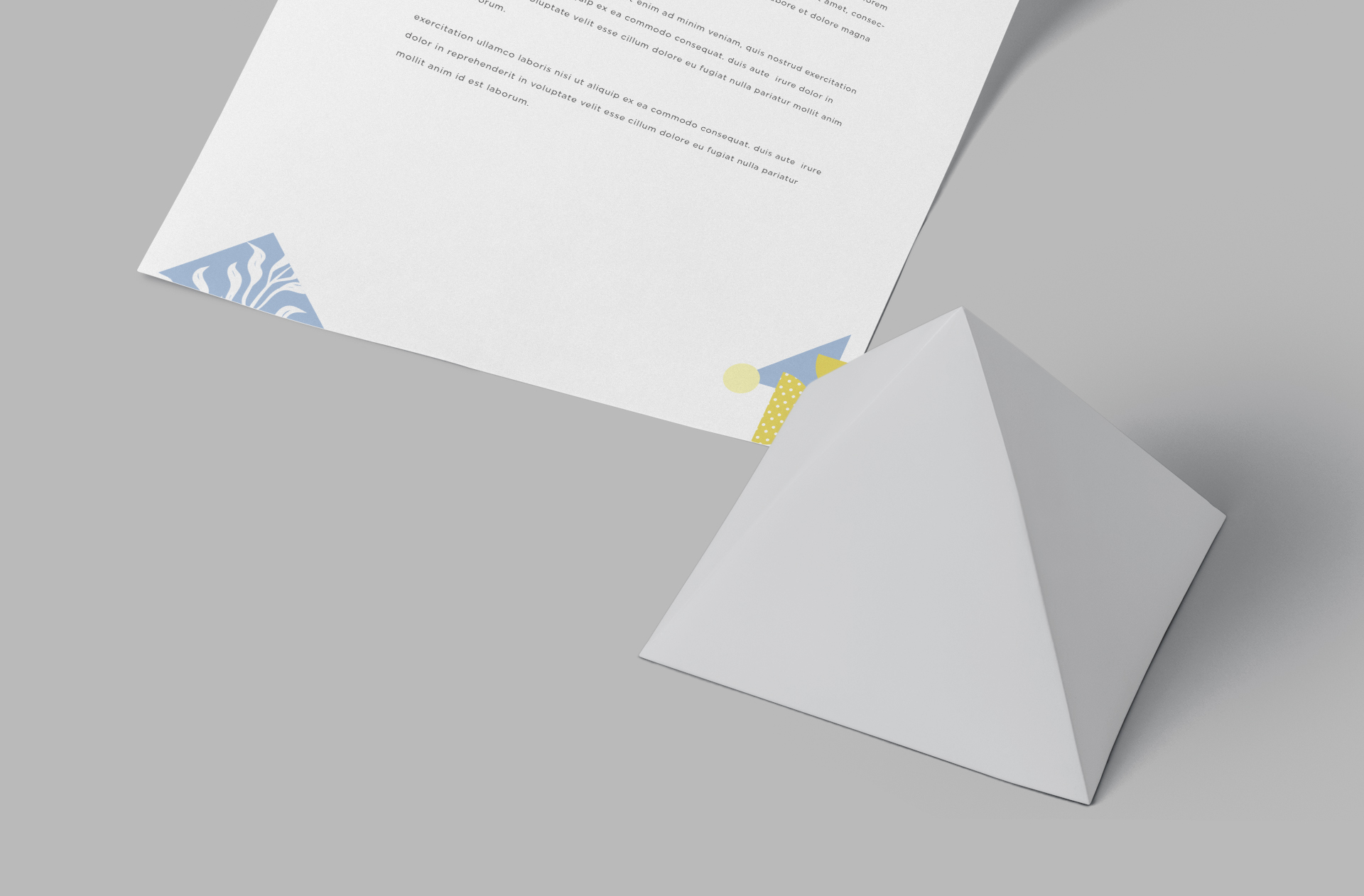 A4 letterhead mock-up