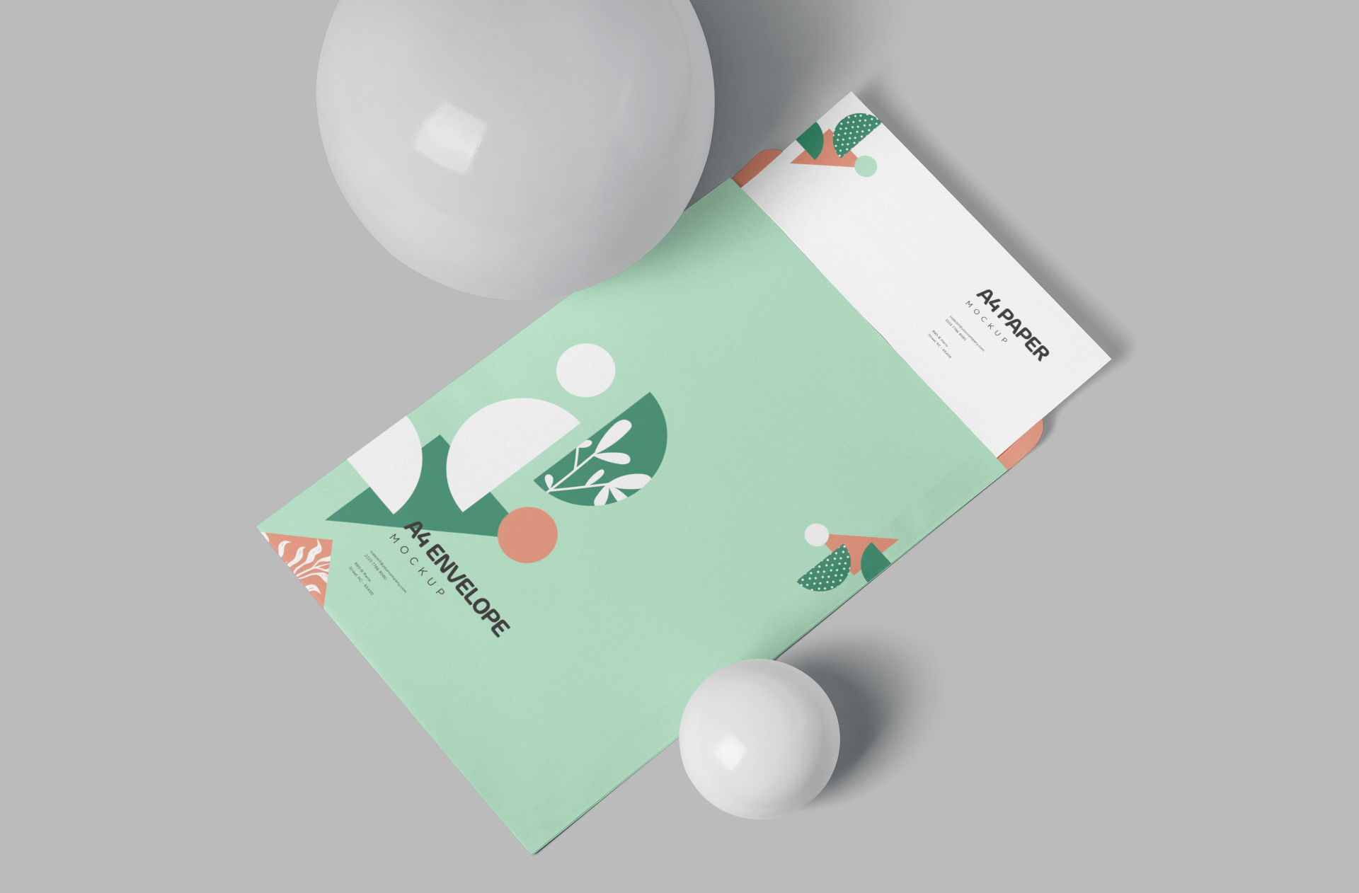 A4 Envelope Mockup with Elegant Design