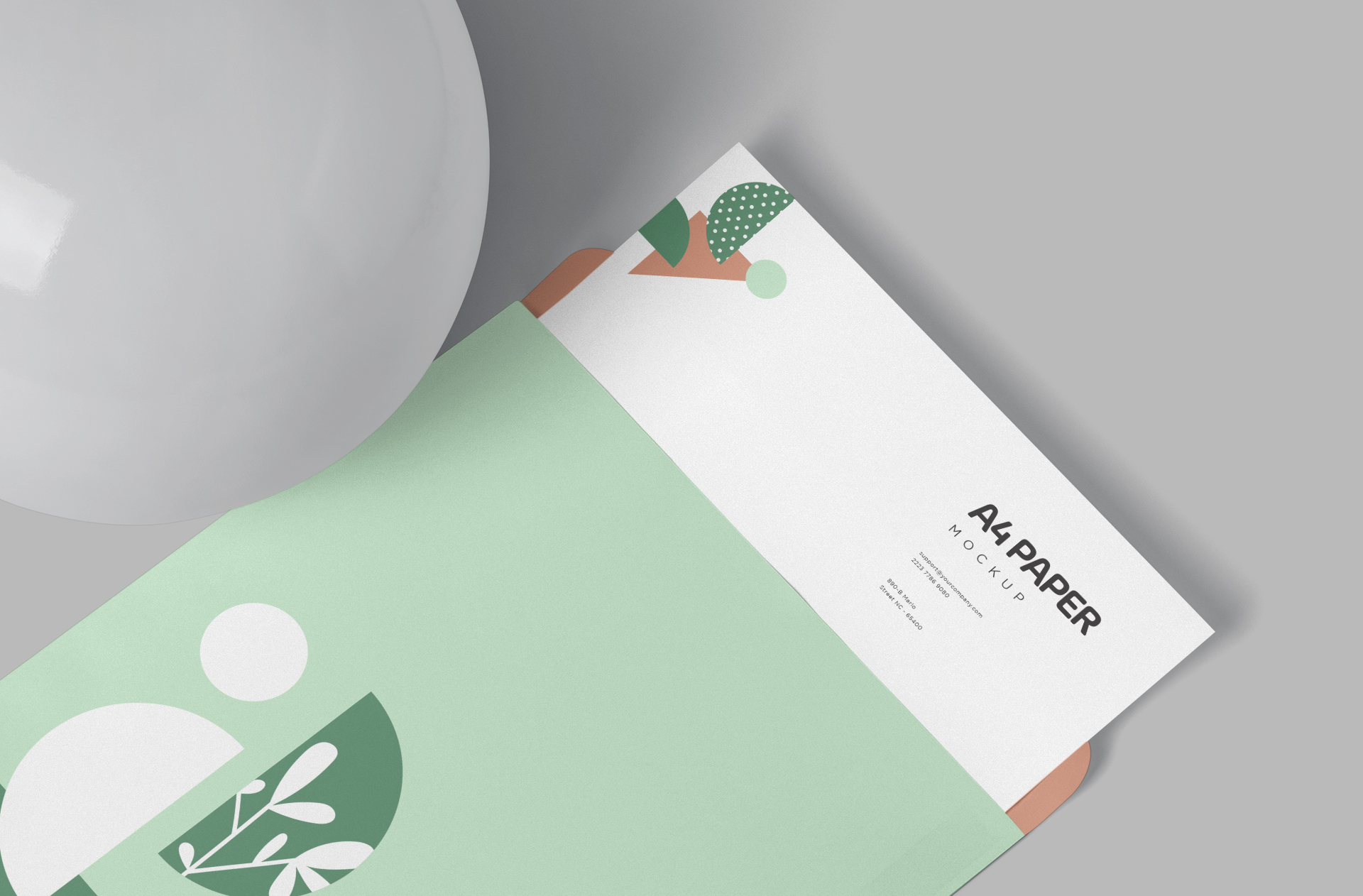 A4 envelope mock-up