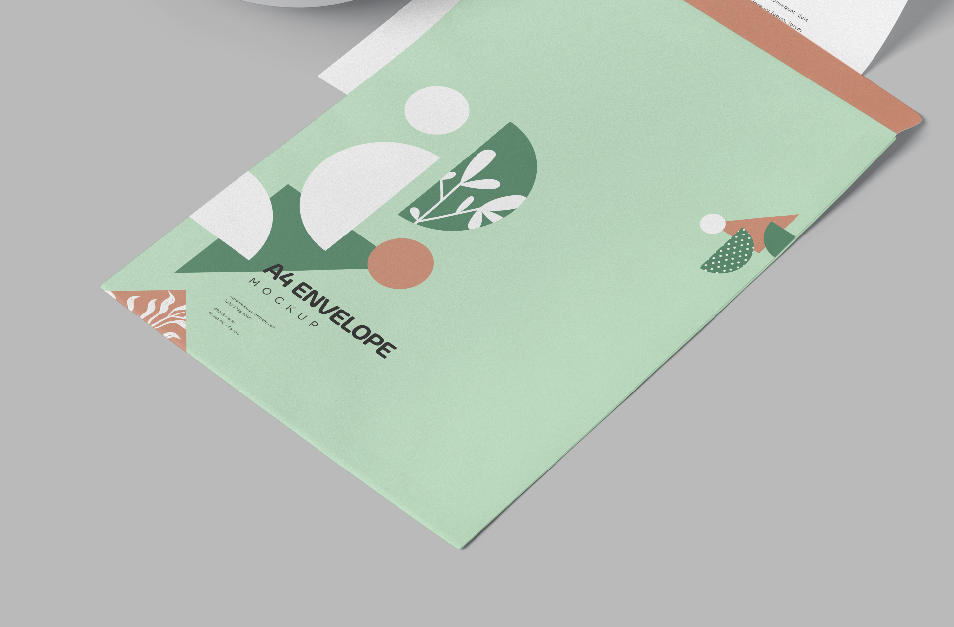 A4 paper mock-up