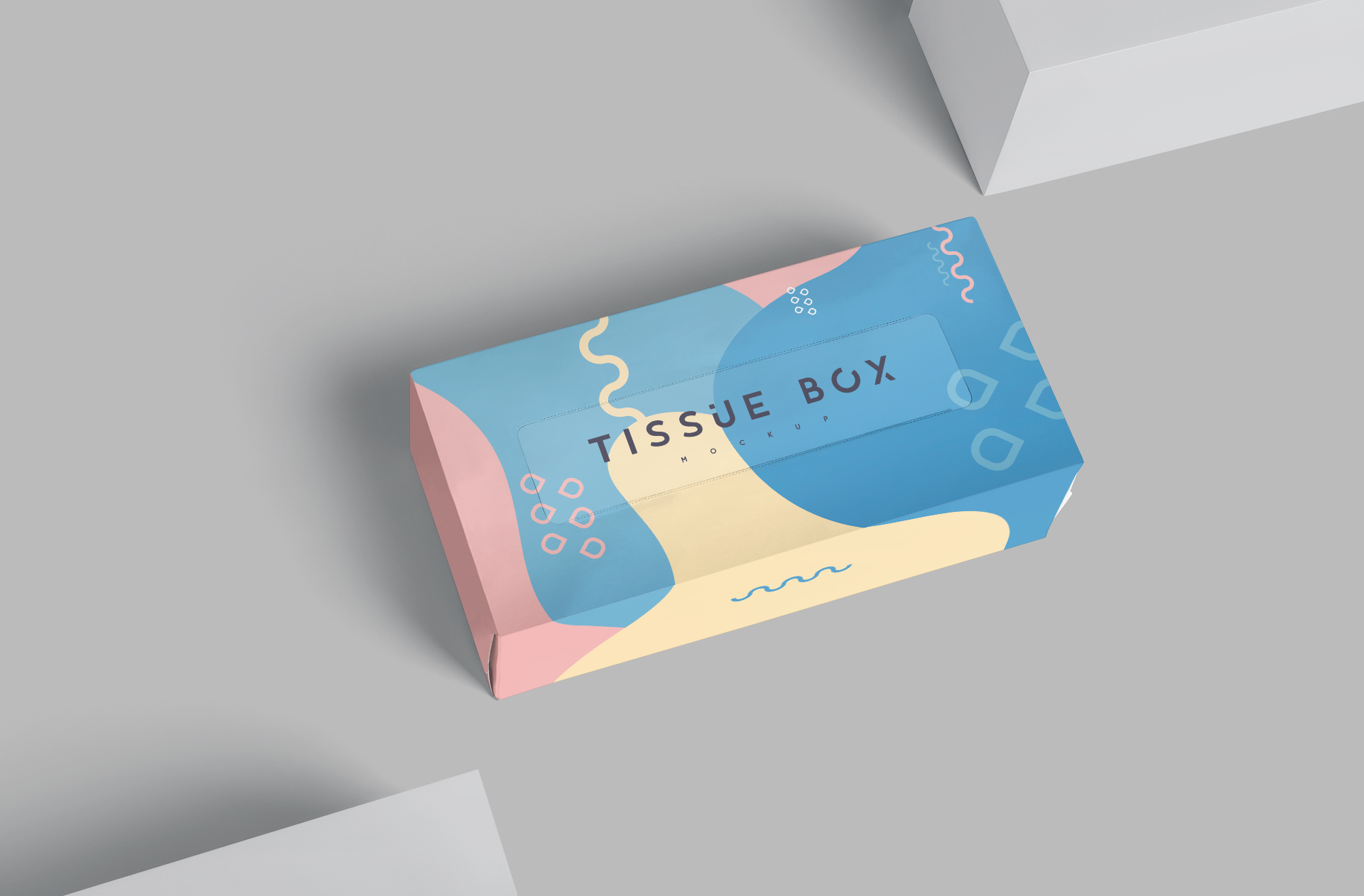 Minimalist Tissue Box Packaging Mockup