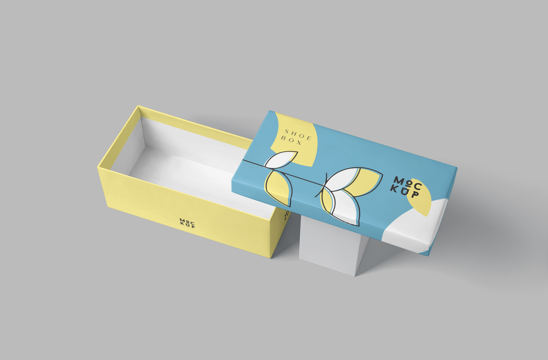 High-Quality Shoe Box Mockup for Retail Packaging