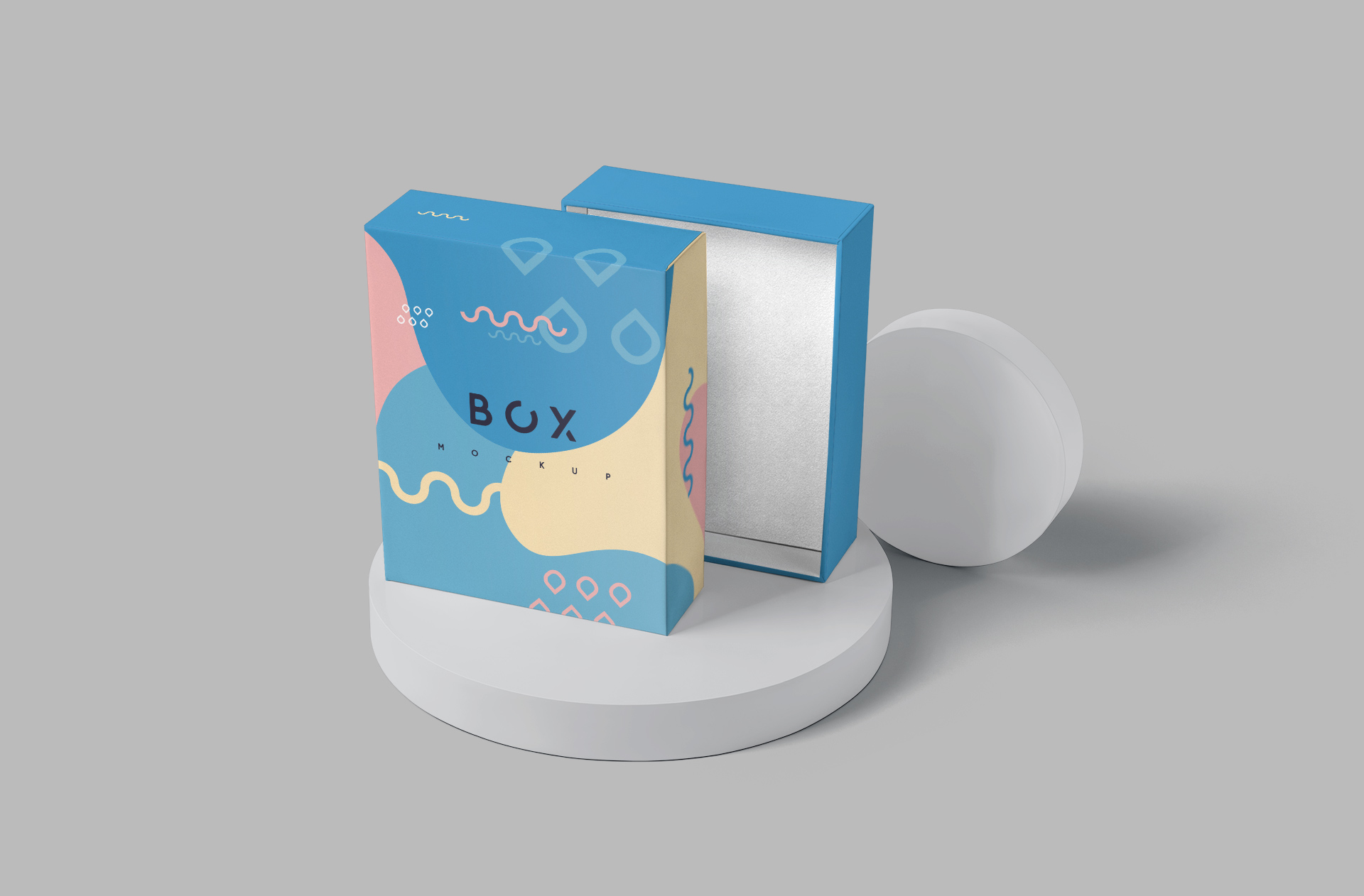 Modern Box Mockup with Stylish Design