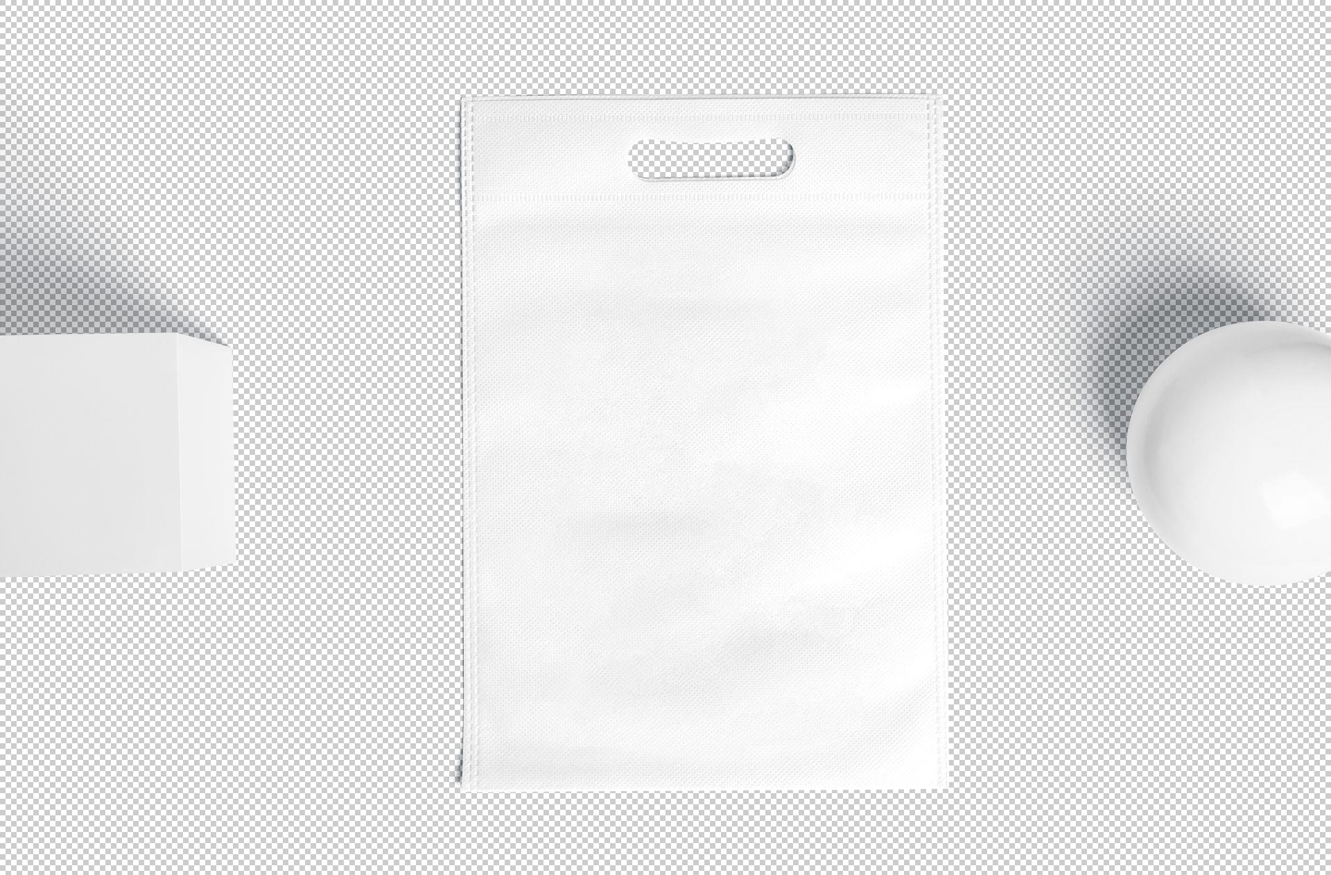 bag with handle mock-up