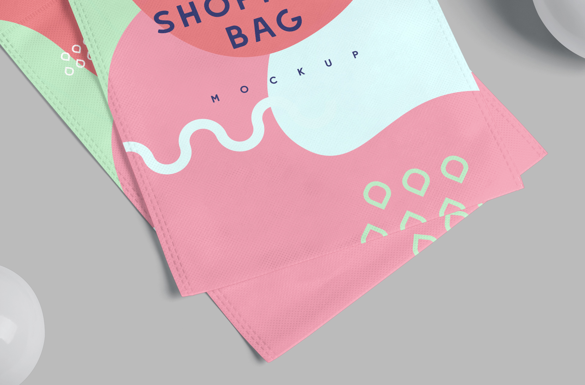 plastic shopping bag mock-up