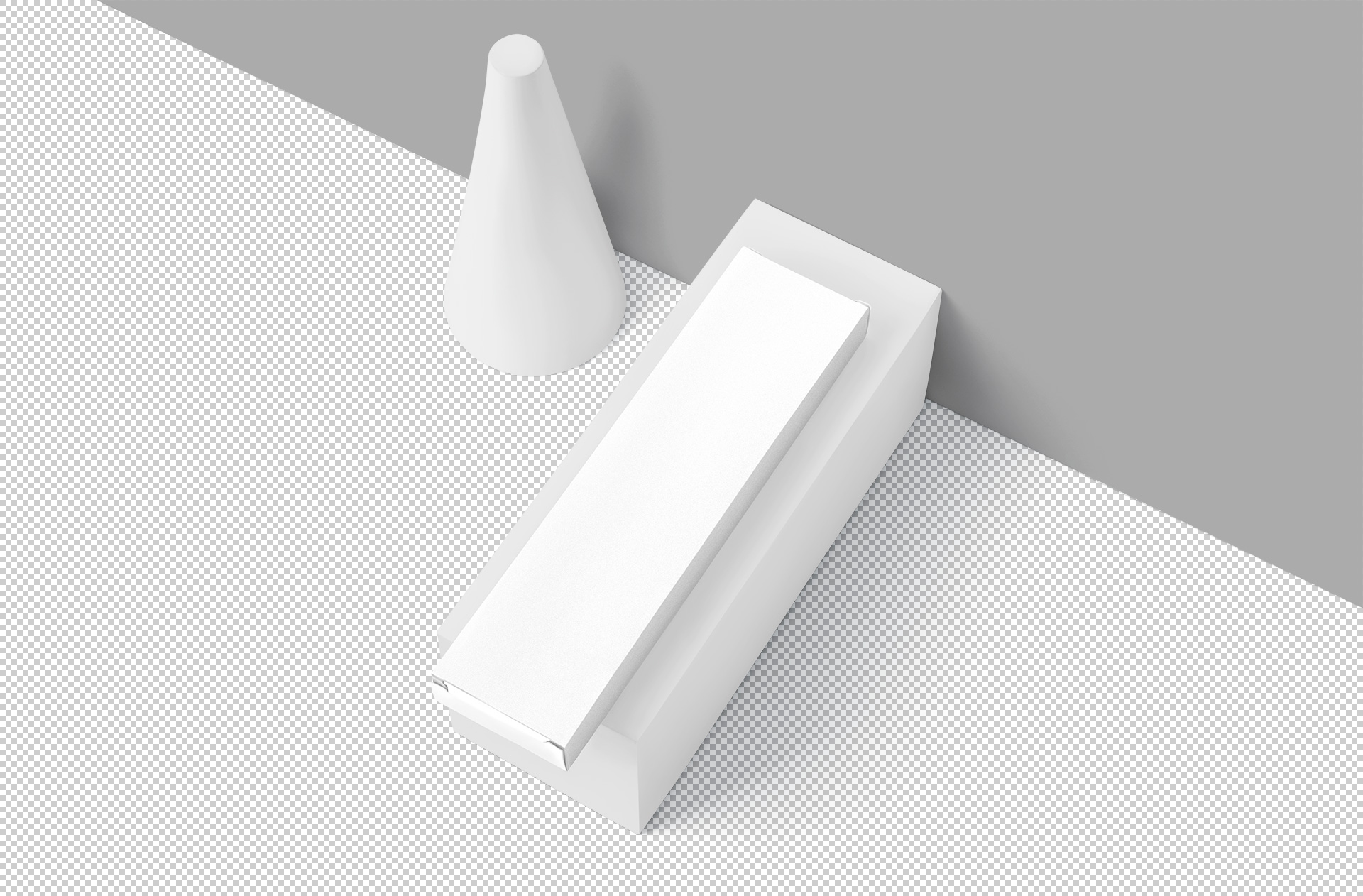 cardboard box mock-up